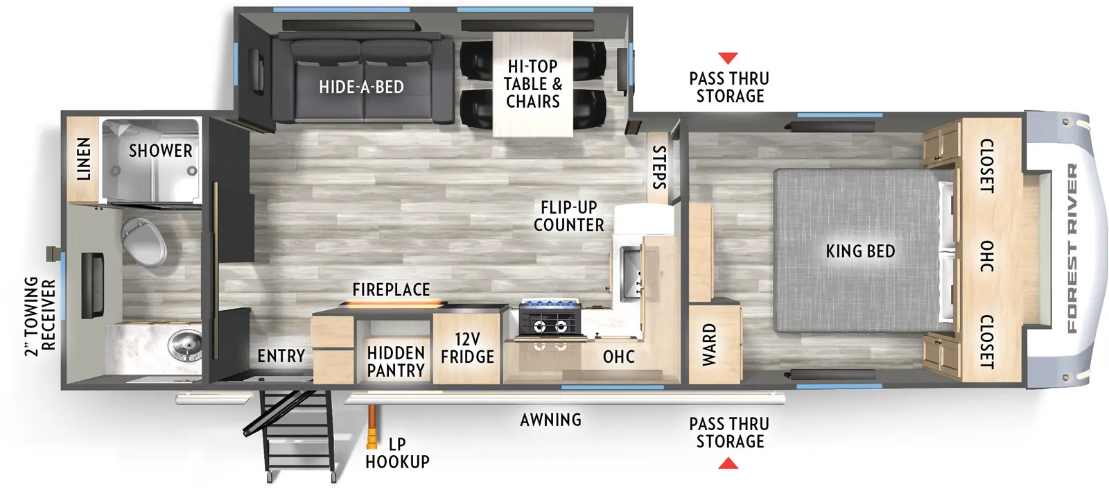 Cardinal 27RB - DSO Floorplan